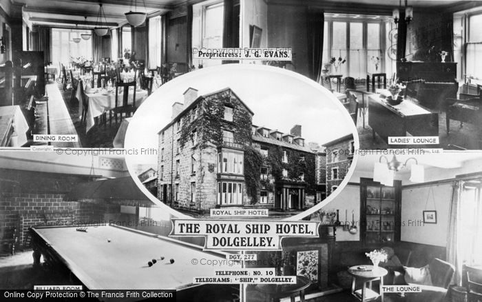 Photo of Dolgellau, Composite, The Royal Ship Hotel c.1936