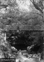 Footbridge, Torrent Walk c.1880, Dolgellau