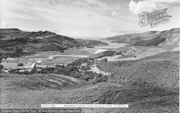 Photo of Dolgellau, Mawddach Estuary From Precipice Walk c.1960