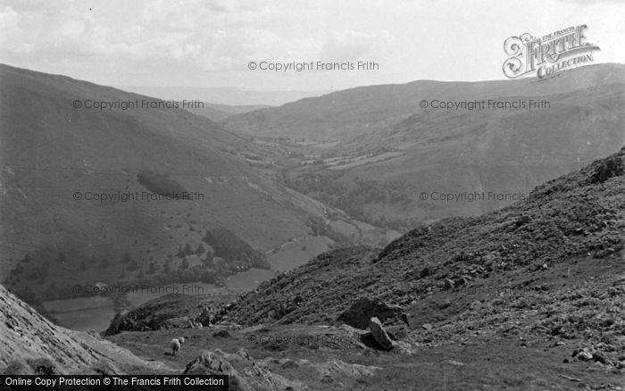 Photo of Dolgellau, Nant Gwgan From Cader Idris 1955
