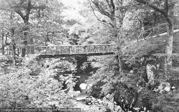 Photo of Dolgellau, Torrent Walk Footbridge 1888