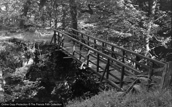 Photo of Dolgellau, Wooden Bridge, The Torrent Walk 1952
