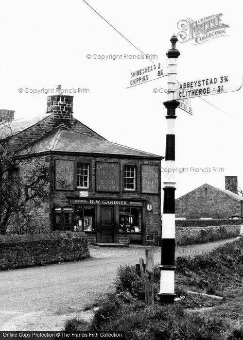 Photo of Dolphinholme, H.W.Gardner, Church Corner c.1955