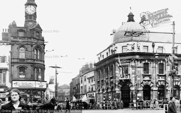 Photo of Doncaster, Clock Corner And Baxter Gate c.1950