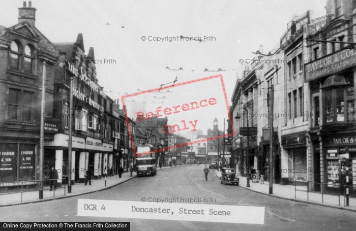 Photo of Doncaster, Street Scene c.1950