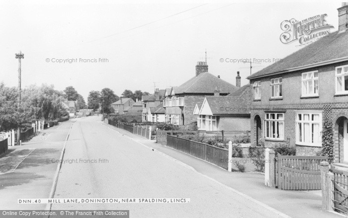 Photo of Donington, Mill Lane c.1965