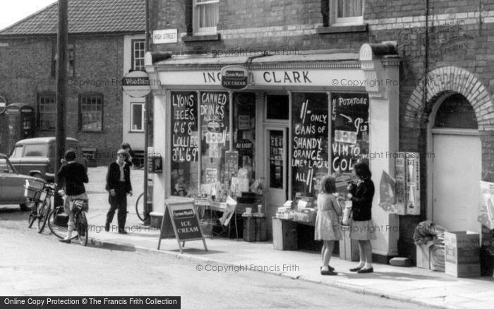 Photo of Donington, Shop In The Market Place c.1965