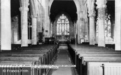 St Mary And The Holy Rood Church Interior c.1960, Donington