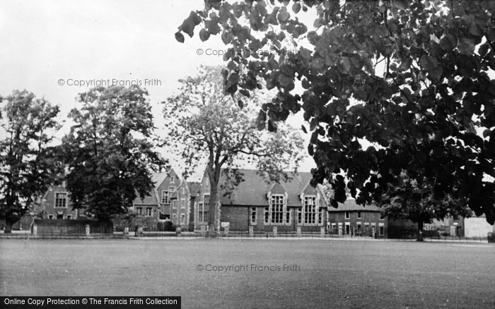 Photo of Donington, The Games Field And School c.1955
