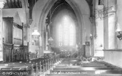 St Matthew's Church Interior 1900, Donnington