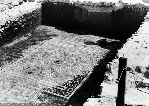 Photo of Dorchester, A Tessellated Pavement, The Roman Excavations 1939