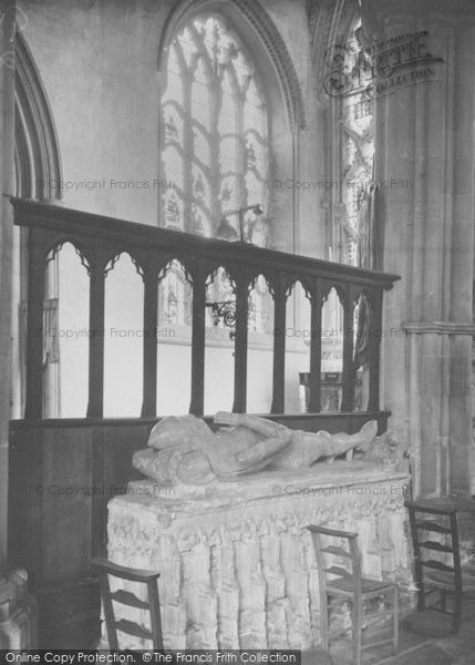 Photo of Dorchester, Abbey, The Jesse Window And Ancient Tomb c.1955