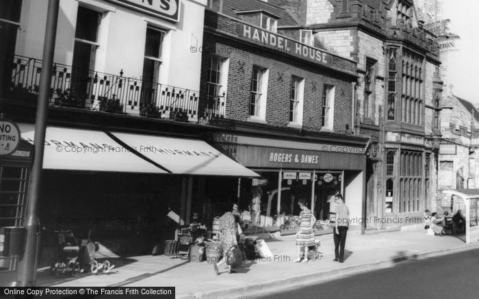 Photo of Dorchester, High West Street, Shops  c.1965