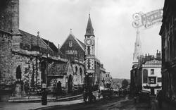 Parish Church And Town Hall 1913, Dorchester