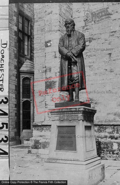 Photo of Dorchester, William Barnes Statue 1894