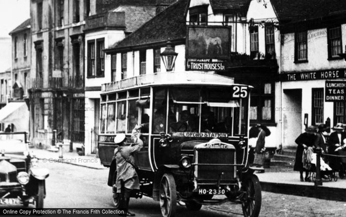 Photo of Dorking, High Street, Aldershot And District Bus c.1923