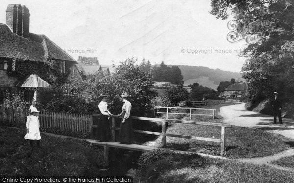 Photo of Dorking, People In The Village 1906