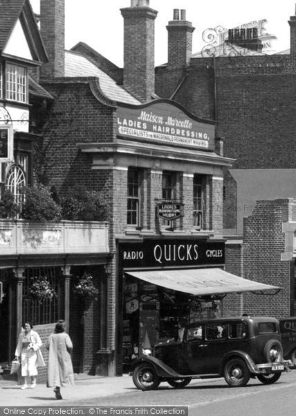 Photo of Dorking, Quicks, High Street 1937