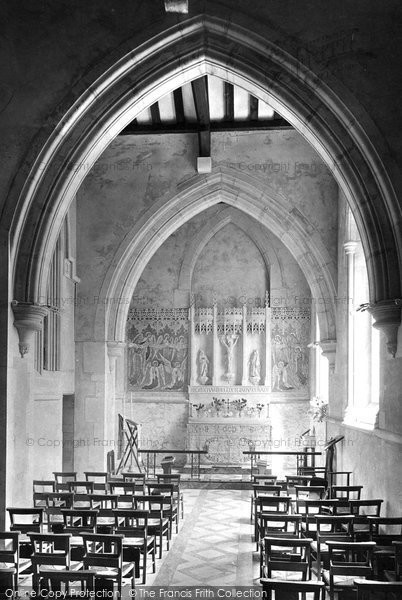 Photo of Dorking, St Martin's Church, Side Chapel Interior 1913