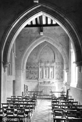St Martin's Church, Side Chapel Interior 1913, Dorking