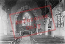 St Paul's Church, Interior 1903, Dorking