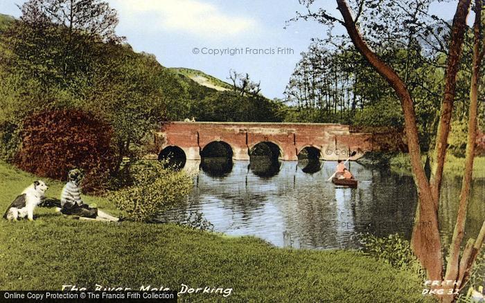 Photo of Dorking, The River Mole c.1955