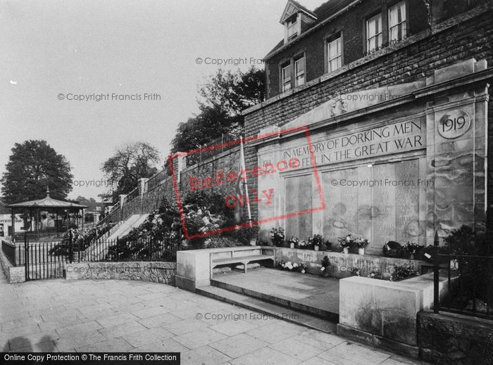 Photo of Dorking, War Memorial 1922