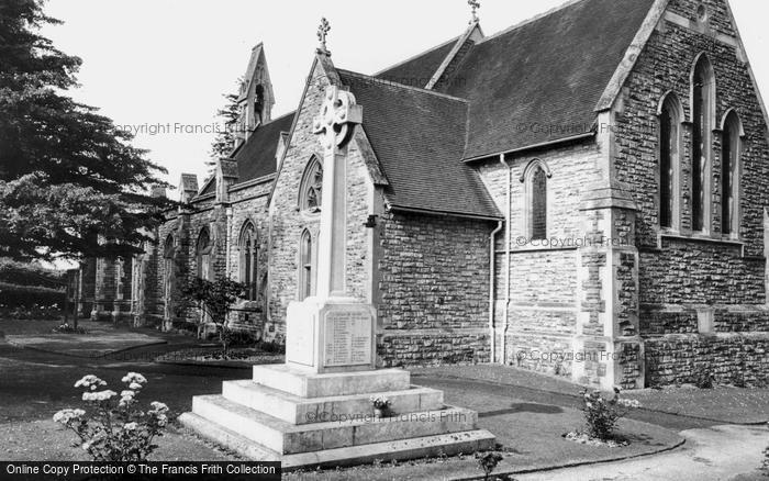 Photo of Dormansland, War Memorial And Church Of St John The Evangelist c.1965