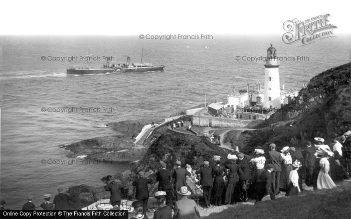 Photo of Douglas, Lighthouse And The Prince Of Wales Steamer 1907