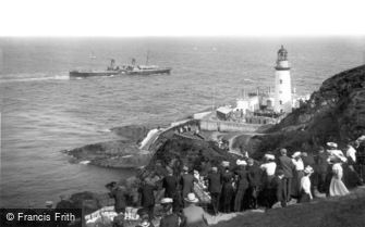 Douglas, Lighthouse and the Prince of Wales Steamer 1907