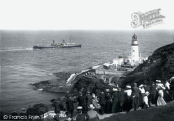 Lighthouse And The Prince Of Wales Steamer 1907, Douglas