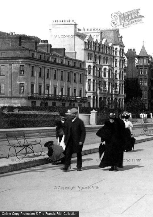 Photo of Douglas, People On Central Promenade 1896