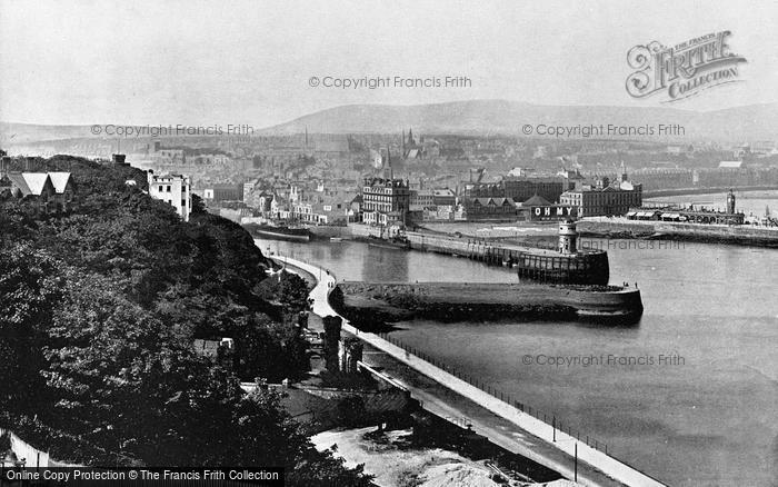 Photo of Douglas, The Harbour c.1895