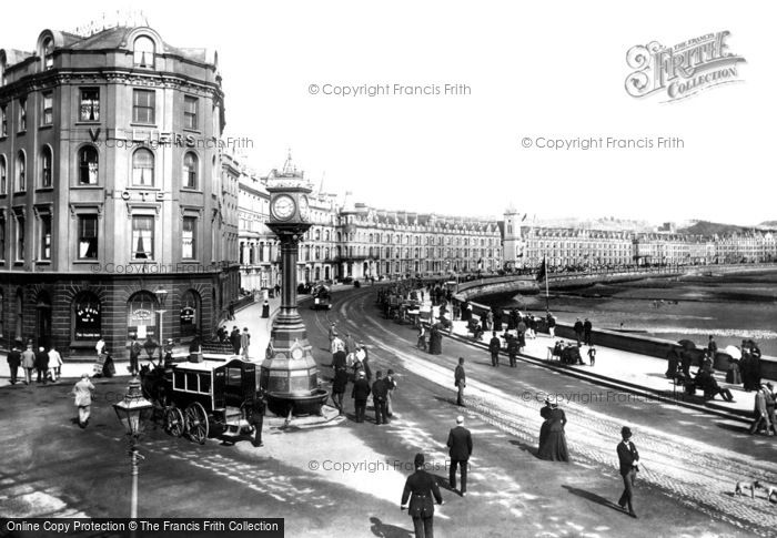 Photo of Douglas, The Promenade And Clock Tower 1895