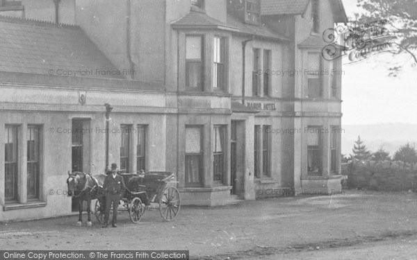 Photo of Dousland, A Horse Carriage By The Manor Hotel 1906