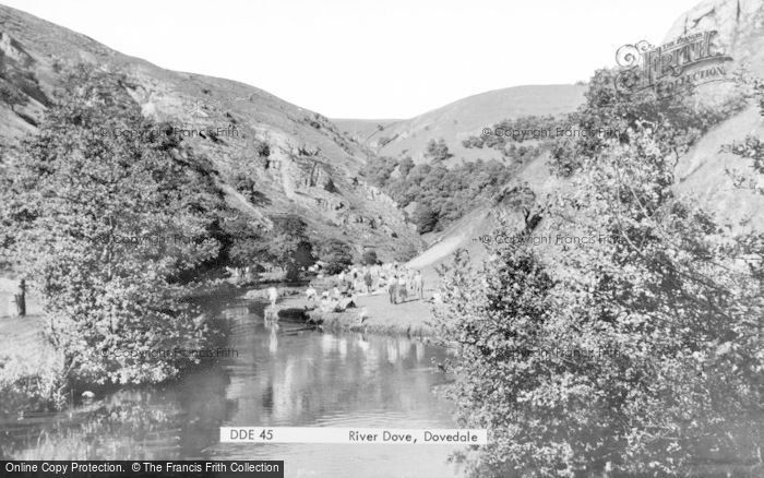 Photo of Dovedale, River Dove c.1955