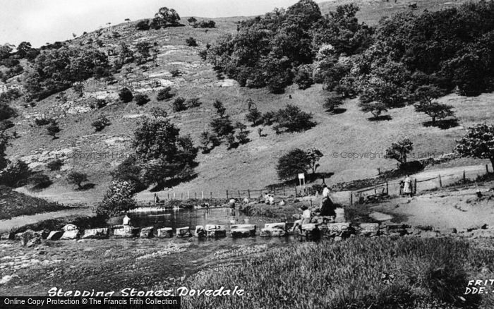 Photo of Dovedale, Stepping Stones c.1955