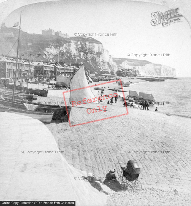 Photo of Dover, Castle And Bluffs c.1880