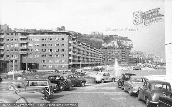 Photo of Dover, Castle And White Cliffs c.1960