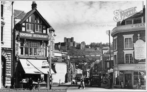 Photo of Dover, Market Place And Castle 1948
