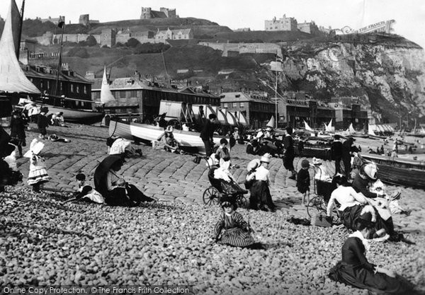 Photo of Dover, On The Beach 1890