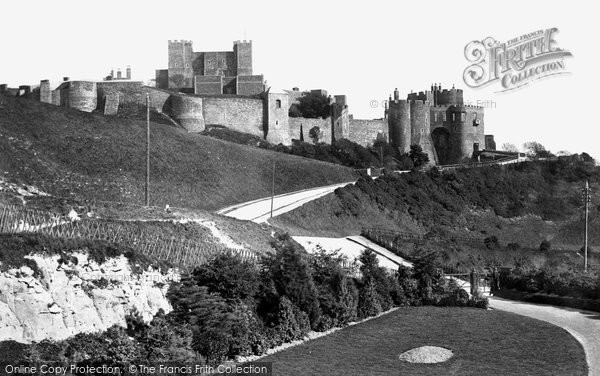Photo of Dover, The Castle From Park 1892