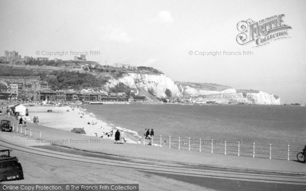 Photo of Dover, The Seafront And East Cliffs c.1955
