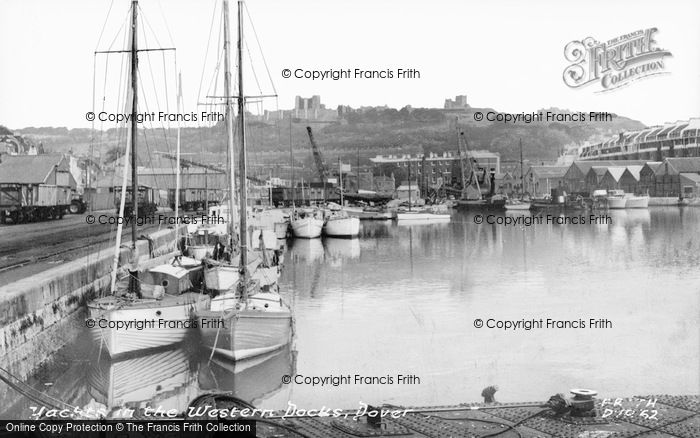 Photo of Dover, Yachts In The Western Docks  c.1960