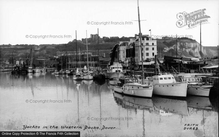 Photo of Dover, Yachts In The Western Docks c.1960