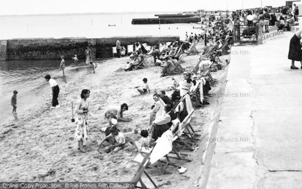 Photo of Dovercourt, The Beach c.1955