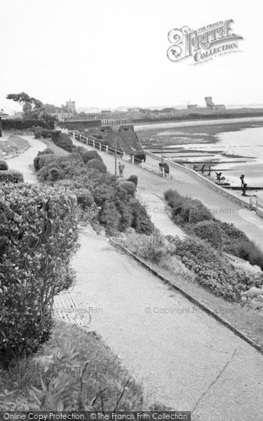 Photo of Dovercourt, The Cliff Walks c.1955