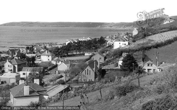 Photo of Downderry, Bay From Slopes c.1955