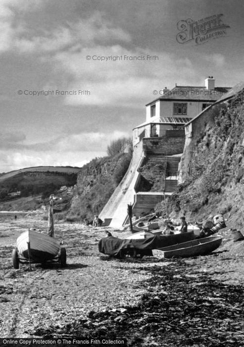 Photo of Downderry, Boats On The Beach c.1960