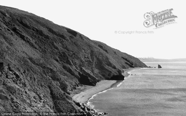Photo of Downderry, Coast Looking East c.1955
